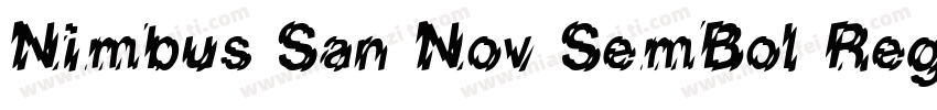 Nimbus San Nov SemBol Regular字体转换